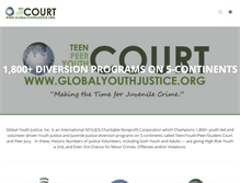 Tablet Screenshot of globalyouthjustice.org